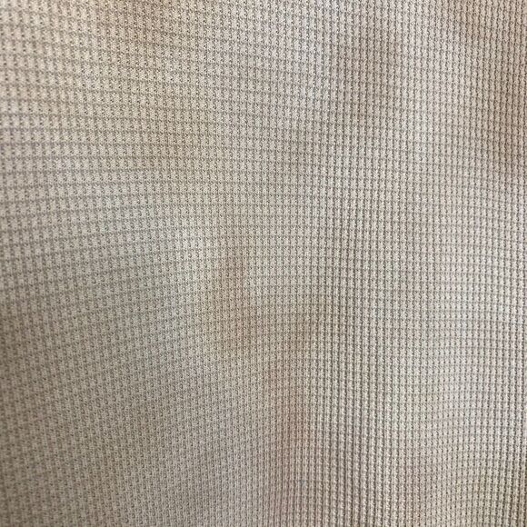 For the Republic Henley Shirt Beige Cream Tie Dye Waffle Knit Cotton Modal LRG‎ - Picture 3 of 5